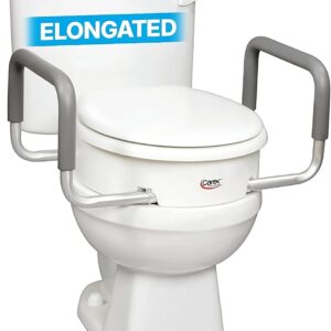 Raised Toilet Seat with Arms